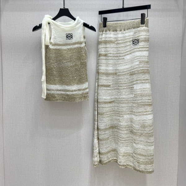 [ Loewe ] 로에베 홀터넥 니트 세트