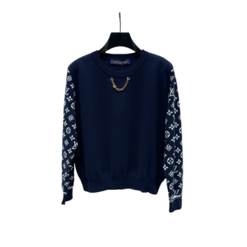 [ LV ] 자카드 체인 울 니트