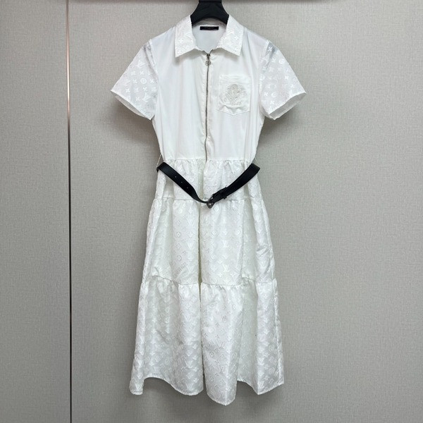 [ LV ] 카라 자수 원피스