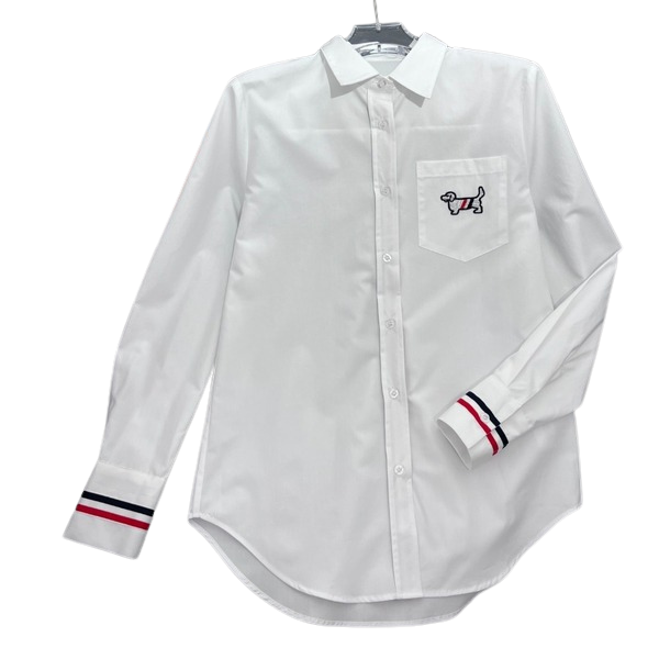 [ 톰브라운 ] 25ss 스쿨룩 자수 셔츠