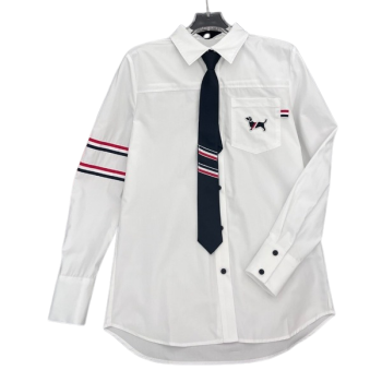 [ 톰브라운 ] 25ss 스쿨룩 자수 셔츠