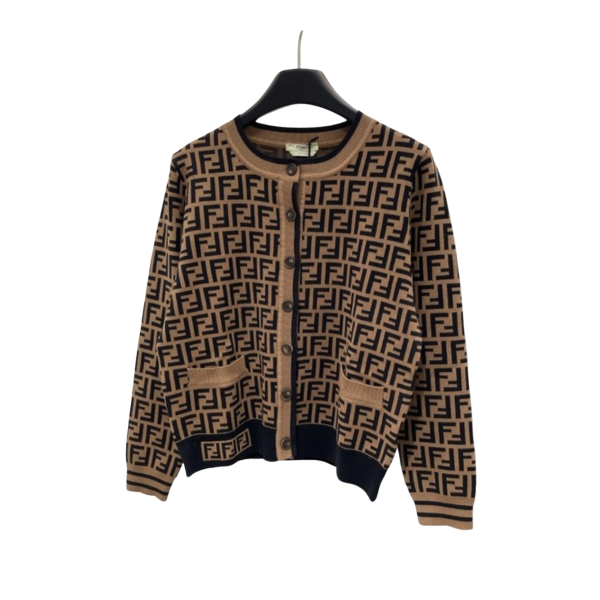 [ Fendi ] 펜디 FF 라운드 니트 가디건