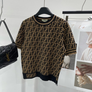 [ Fendi ] 펜디 FF 라운드 반팔 니트