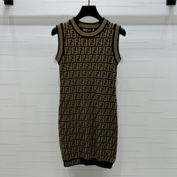 [ Fendi ] 펜디 FF 니트 나시 원피스