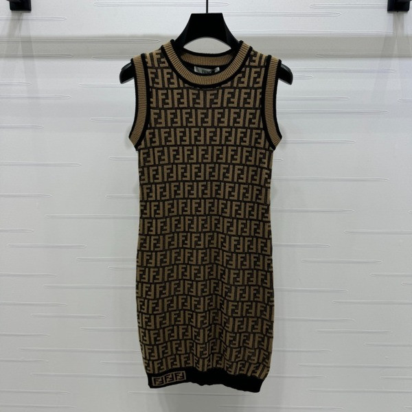 [ Fendi ] 펜디 FF 니트 나시 원피스