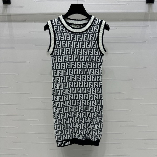 [ Fendi ] 펜디 FF 니트 나시 원피스