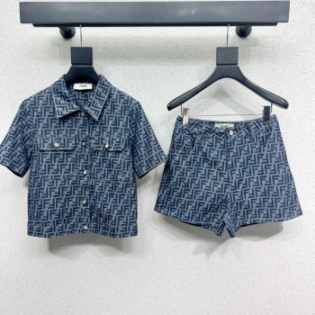 [ Fendi ] 펜디 로고 데님 투피스