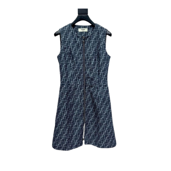 [ Fendi ] 펜디 로고 데님 원피스