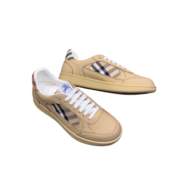 [ Burberry ] 버버리 레더 체크 테라스 스니커즈