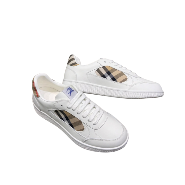 [ Burberry ] 버버리 레더 체크 테라스 스니커즈