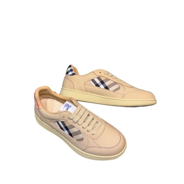 [ Burberry ] 버버리 레더 체크 테라스 스니커즈