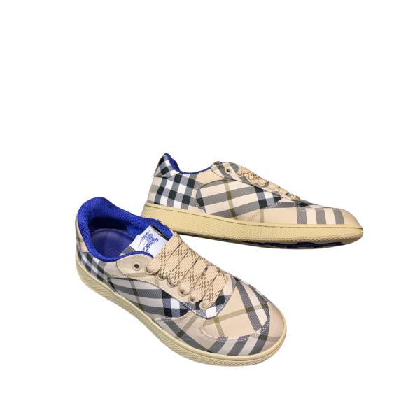 [ Burberry ] 버버리 레더 체크 테라스 스니커즈