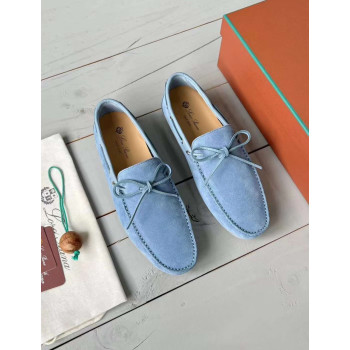 [Loro Piana] 로로피아나 도트 솔 워크 모카신