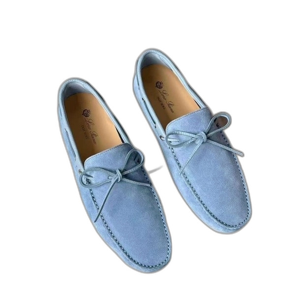 [Loro Piana] 로로피아나 도트 솔 워크 모카신