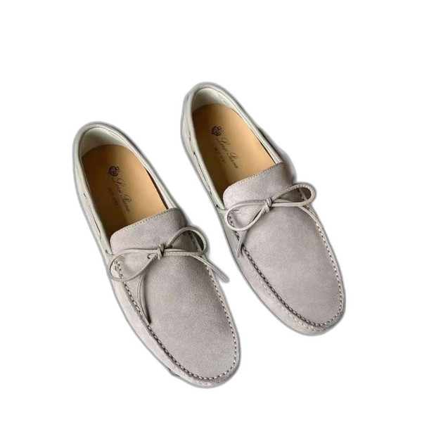 [Loro Piana] 로로피아나 도트 솔 워크 모카신