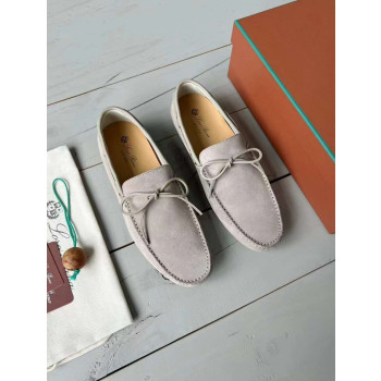 [Loro Piana] 로로피아나 도트 솔 워크 모카신