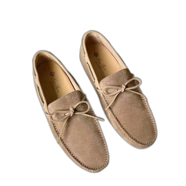 [Loro Piana] 로로피아나 도트 솔 워크 모카신