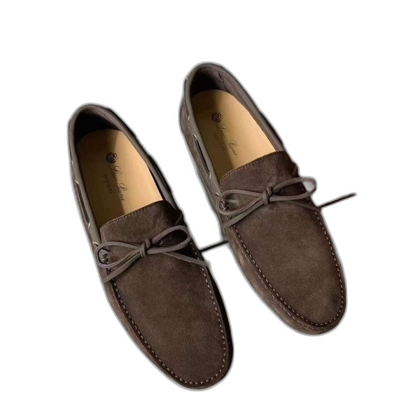 [Loro Piana] 로로피아나 도트 솔 워크 모카신