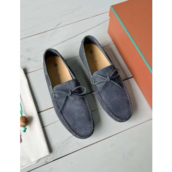 [Loro Piana] 로로피아나 도트 솔 워크 모카신