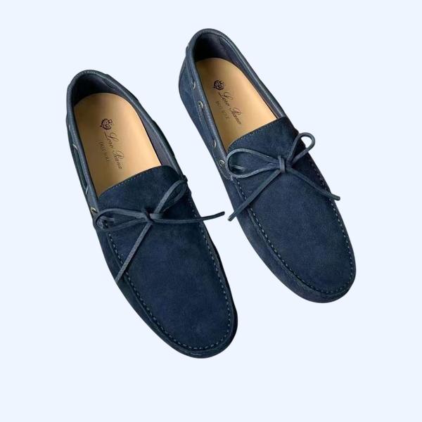 [Loro Piana] 로로피아나 도트 솔 워크 모카신