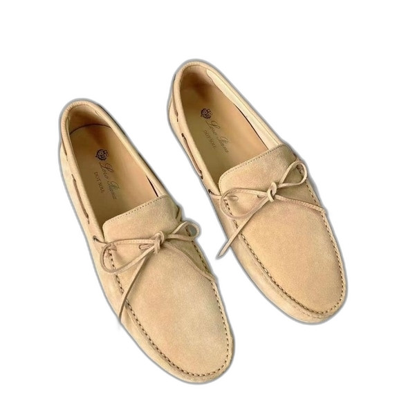 [Loro Piana] 로로피아나 도트 솔 워크 모카신