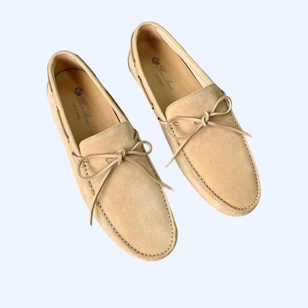 [Loro Piana] 로로피아나 도트 솔 워크 모카신