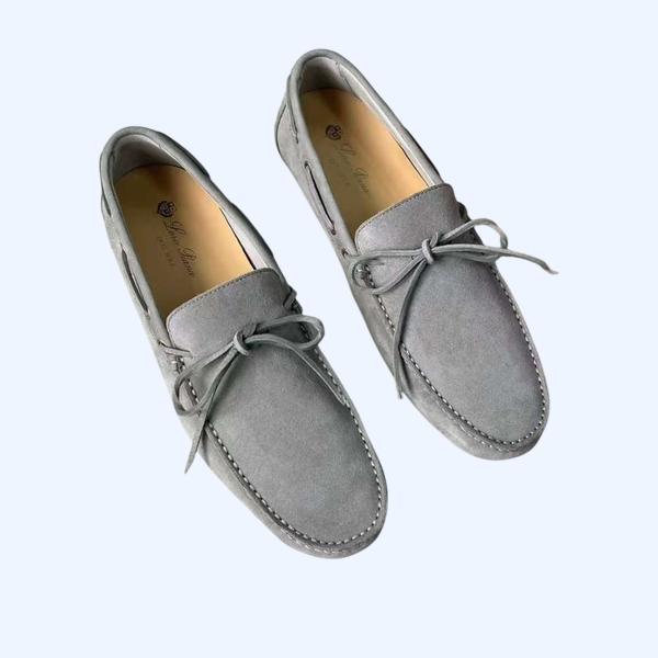 [Loro Piana] 로로피아나 도트 솔 워크 모카신