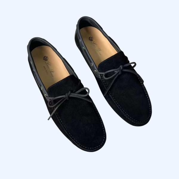 [Loro Piana] 로로피아나 도트 솔 워크 모카신