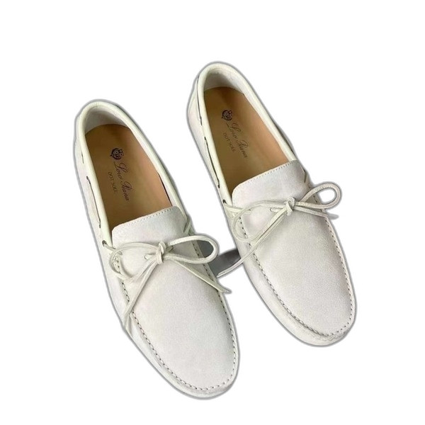 [Loro Piana] 로로피아나 도트 솔 워크 모카신