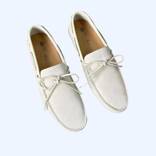 [Loro Piana] 로로피아나 도트 솔 워크 모카신