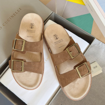 [ Brunello Cucinelli ] 브루넬로 쿠치넬리 더블 스트랩 샌들