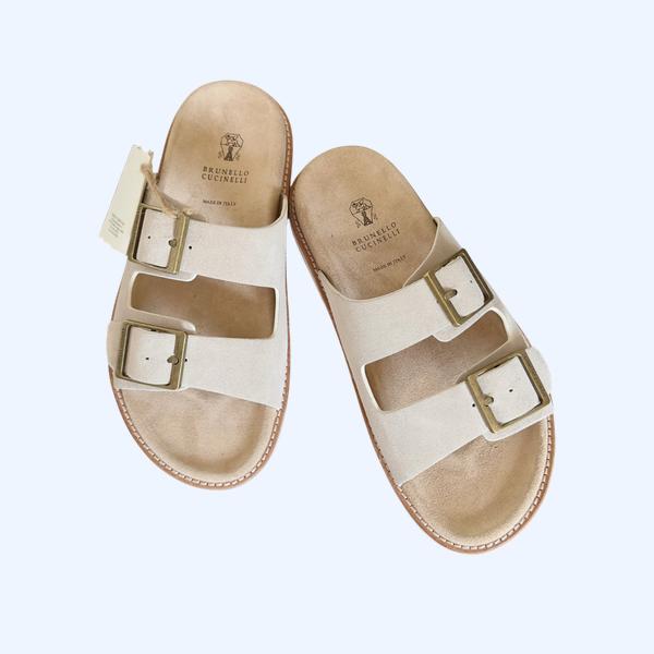 [ Brunello Cucinelli ] 브루넬로 쿠치넬리 더블 스트랩 샌들