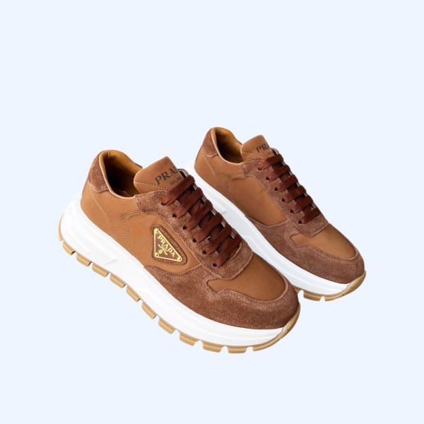 [ 프라다 ] prax 01 스웨이드 & 나일론 스니커즈