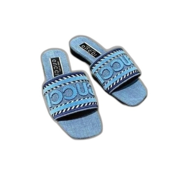 [Gucci] 구찌 스크립트 슬라이드 샌들