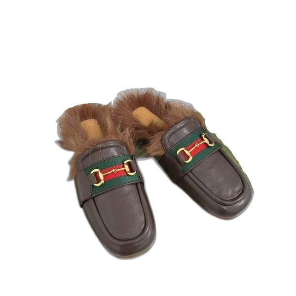 [Gucci] 구찌 웹 스트라이프 뮬