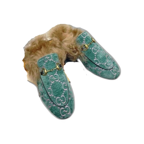 [Gucci] 구찌 퍼 프린스타운 뮬