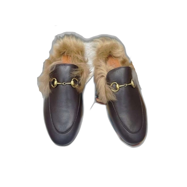 [Gucci] 구찌 퍼 프린스타운 뮬