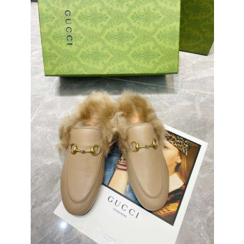 [Gucci] 구찌 퍼 프린스타운 뮬