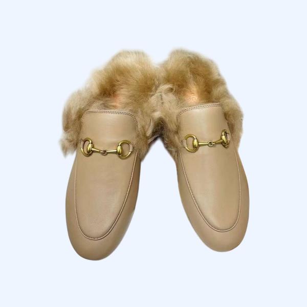 [Gucci] 구찌 퍼 프린스타운 뮬