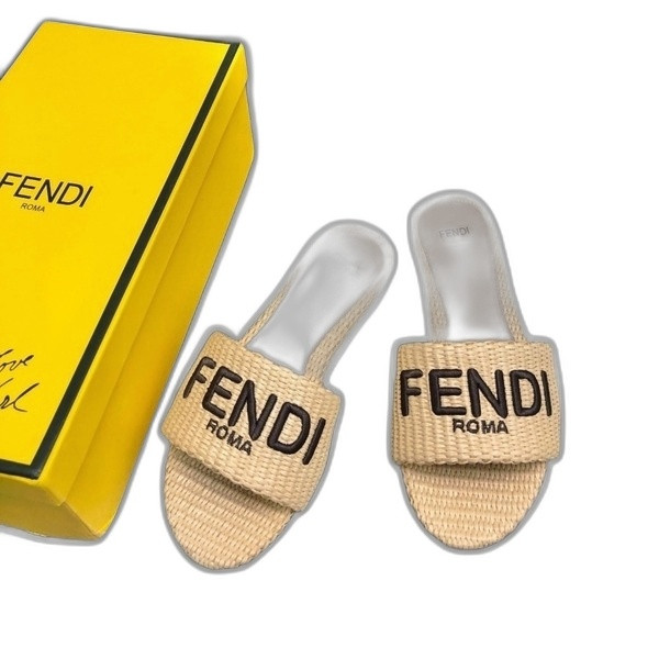 [ Fendi ] 펜디 선샤인 패브릭 슬라이드