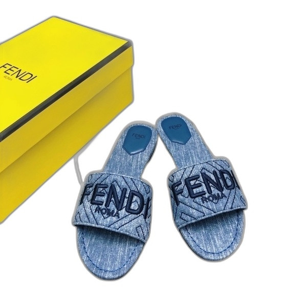 [ Fendi ] 펜디 선샤인 패브릭 슬라이드