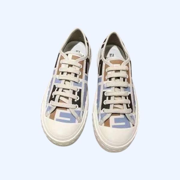 [Fendi] 펜디 도미노 캔버스 로우탑 스니커즈