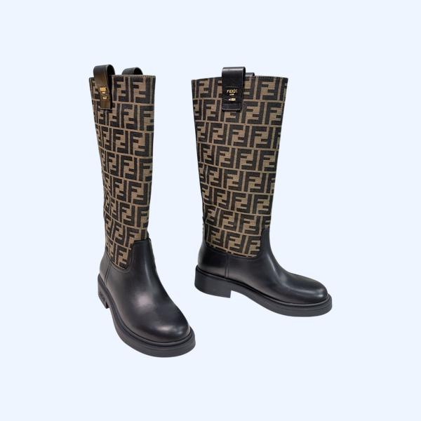 [ Fendi ] 펜디 가죽 롱 부츠