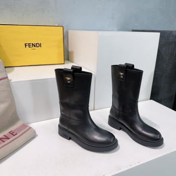 [ Fendi ] 펜디 가죽 미들 부츠