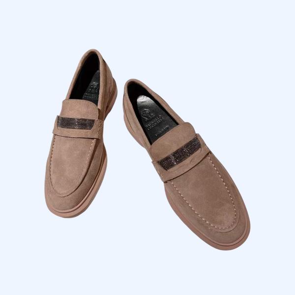 [Brunello Cucinelli] 브루넬로 쿠치넬리 모닐리 스웨이드 페니 로퍼