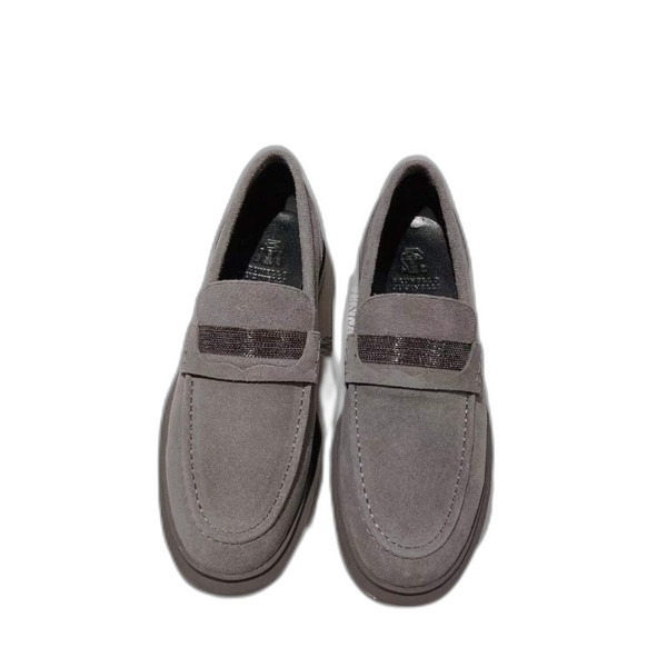 [Brunello Cucinelli] 브루넬로 쿠치넬리 모닐리 스웨이드 페니 로퍼