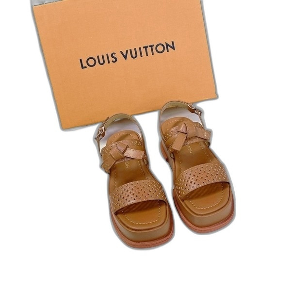 [ LV ] 선셋 플랫 컴포트 샌들