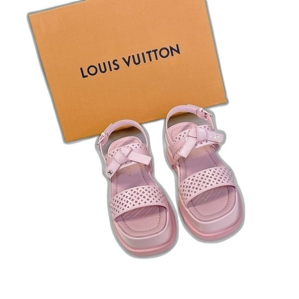 [ LV ] 선셋 플랫 컴포트 샌들