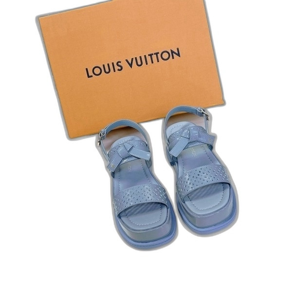 [ LV ] 선셋 플랫 컴포트 샌들