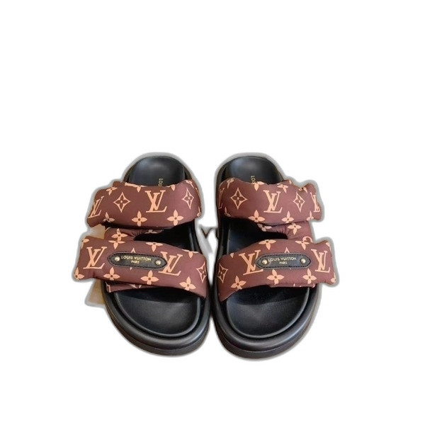 [ LV ] 25ss 풀 필로우 벨크로 뮬